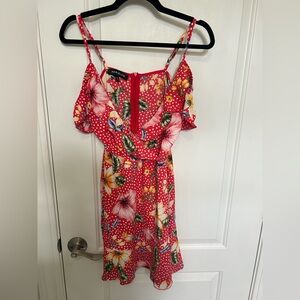 Red Floral Dress size US 8